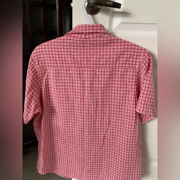 Cotton Red & White Blouse - Picture 3 of 5